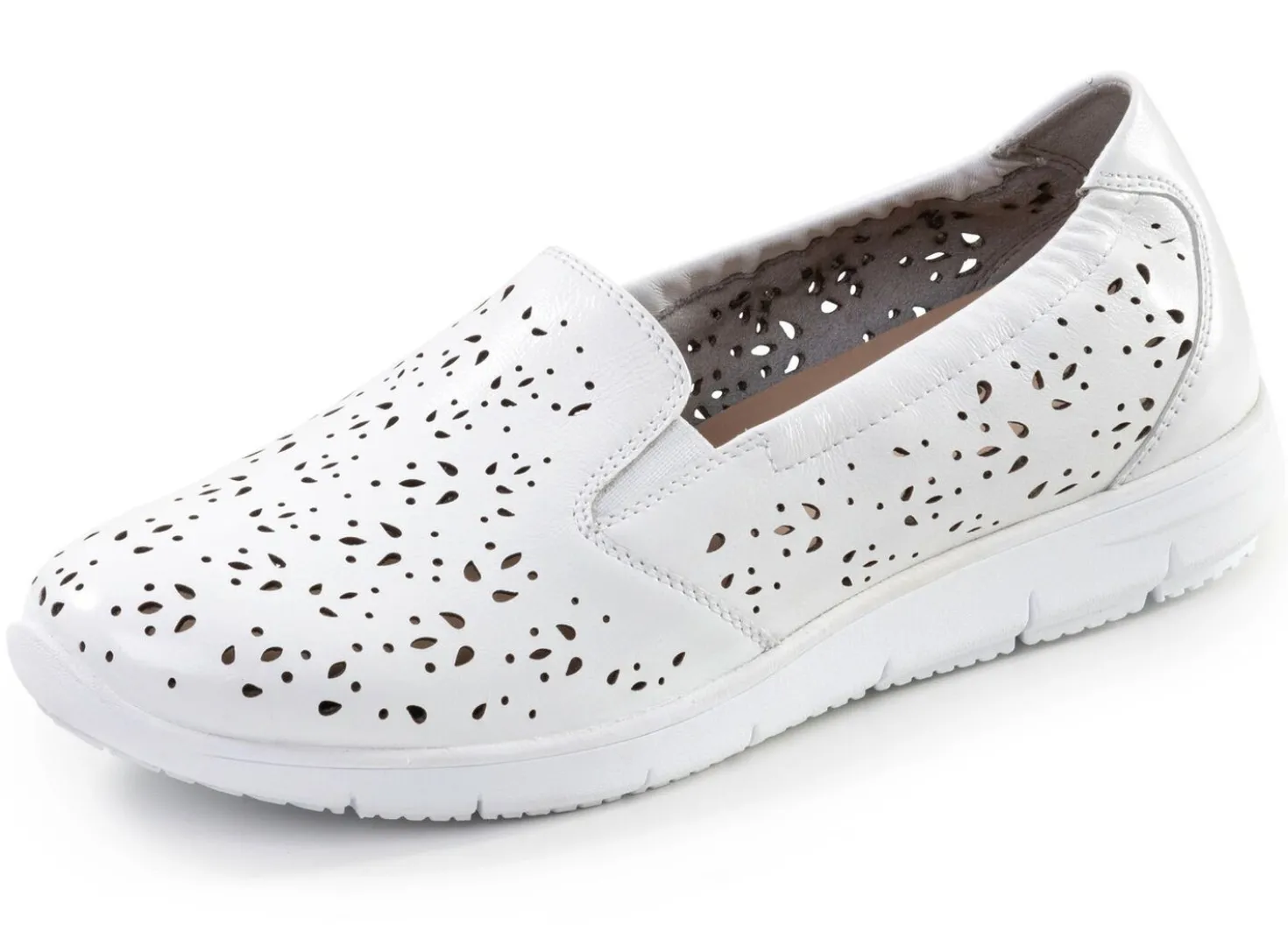 ELENA EDEN, sommerliche Damen-Slipper, Weite G, mit herausnehmbarem Fußbett