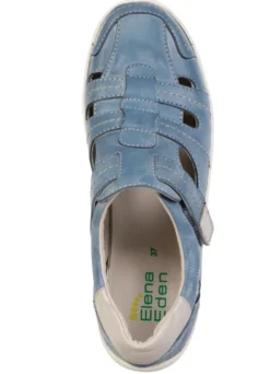 ELENA EDEN, sommerliche Damen-Slipper, Weite H, mit herausnehmbarem Fußbett