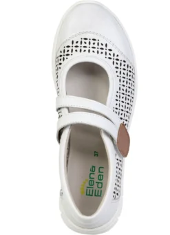 ELENA EDEN, sommerliche Damen-Spangenschuhe, Weite H, mit herausnehmbarem Fußbett