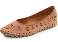 ELENA EDEN, sommerliche Damen-Ballerinas, Weite G, mit herausnehmbarem Fußbett