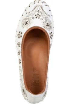 ELENA EDEN, sommerliche Damen-Ballerinas, Weite G, mit herausnehmbarem Fußbett