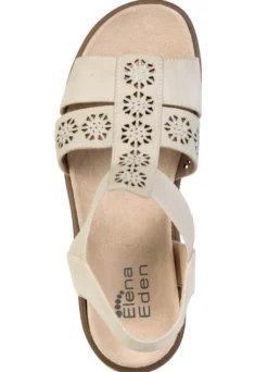 ELENA EDEN, sommerliche Damen-Sandalen, Weite G, mit herausnehmbarem Fußbett