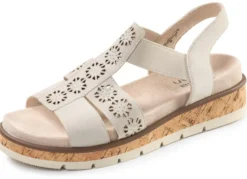 ELENA EDEN, sommerliche Damen-Sandalen, Weite G, mit herausnehmbarem Fußbett