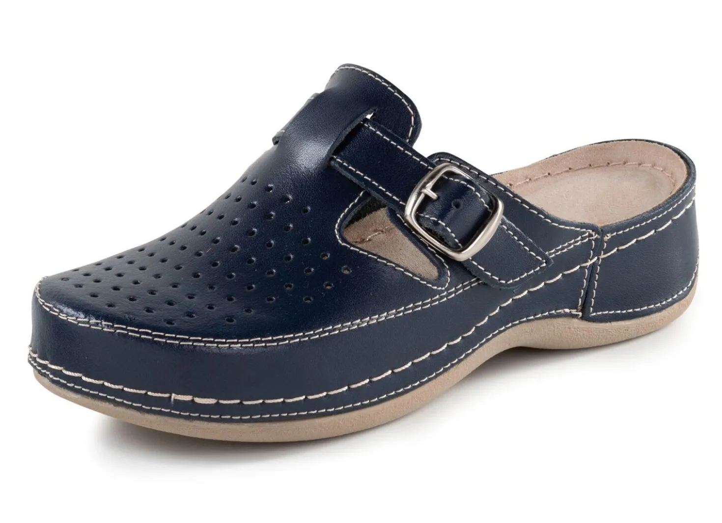 ELENA EDEN, sommerliche Damen-Clogs, Weite G, mit verstellbarer Schließe