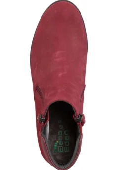 ELENA EDEN Stiefelette mit Nappaleder-Besatz
