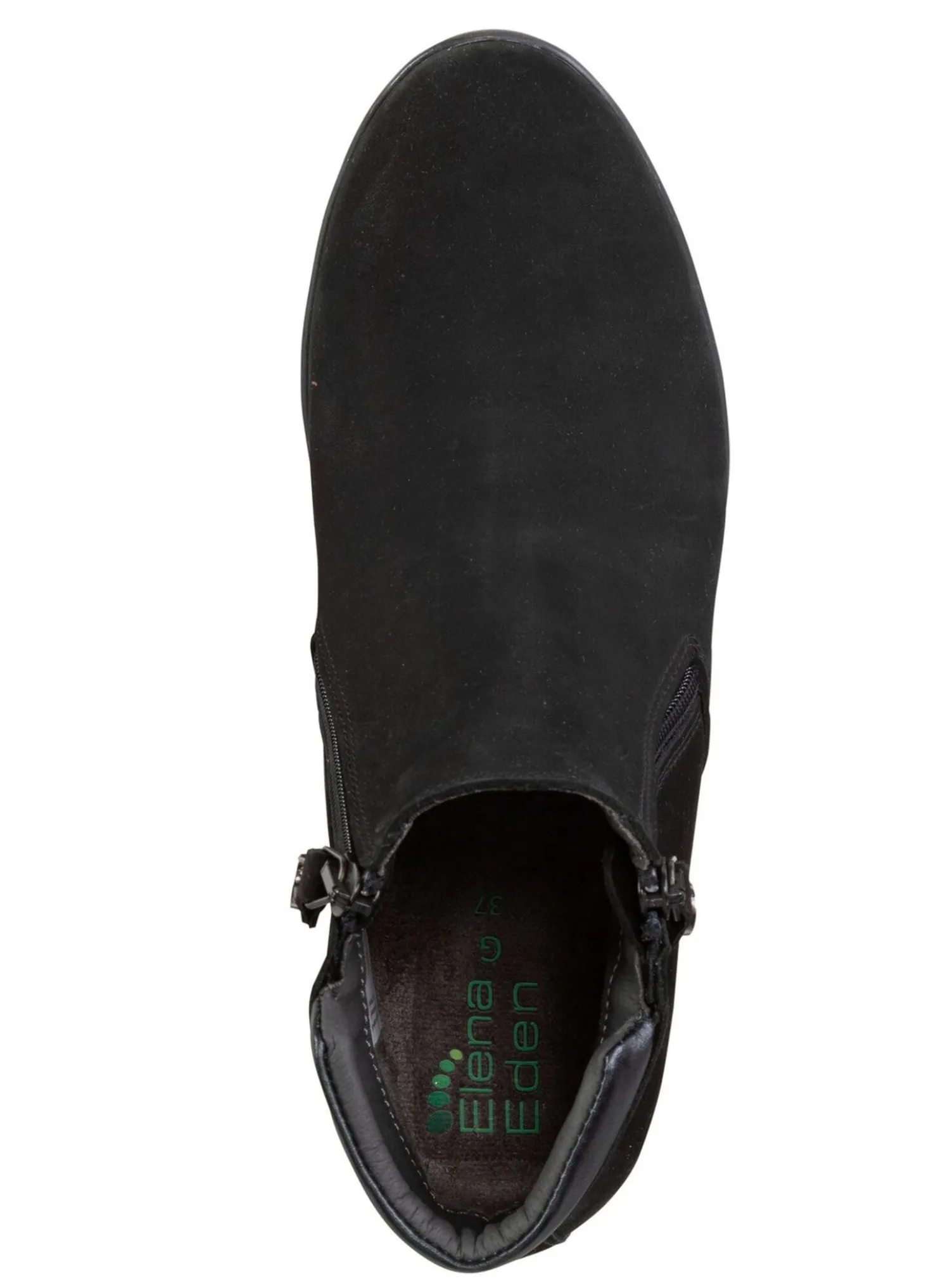 ELENA EDEN Stiefelette mit Nappaleder-Besatz