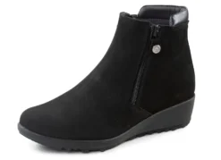 ELENA EDEN Stiefelette mit Nappaleder-Besatz