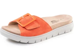 ELENA EDEN, stylische Damen-Pantoletten, Weite H, mit herausnehmbarem Fußbett