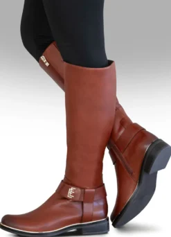 ELENA EDEN, trendige Damen-Stiefel, Winterschuhe, Weite G, mit Reißverschluss