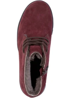 ELENA EDEN, warme Damen-Boots, Winterschuhe, Weite H, mit Lammfell