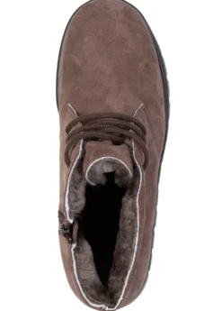 ELENA EDEN, warme Damen-Boots, Winterschuhe, Weite H, mit Lammfell