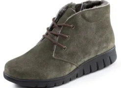 ELENA EDEN, warme Damen-Boots, Winterschuhe, Weite H, mit Lammfell