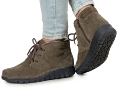 ELENA EDEN, warme Damen-Boots, Winterschuhe, Weite H, mit Lammfell