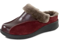 ELENA EDEN, warme Damen-Hausschuhe, Weite H, mit Lammfell