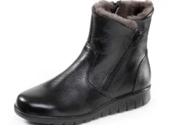 ELENA EDEN, warme Damen-Stiefeletten, Winterschuhe, Weite H, mit Lammfell