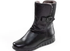 ELENA EDEN, warme Damen-Stiefel, Winterschuhe, Weite H, mit Lammfell