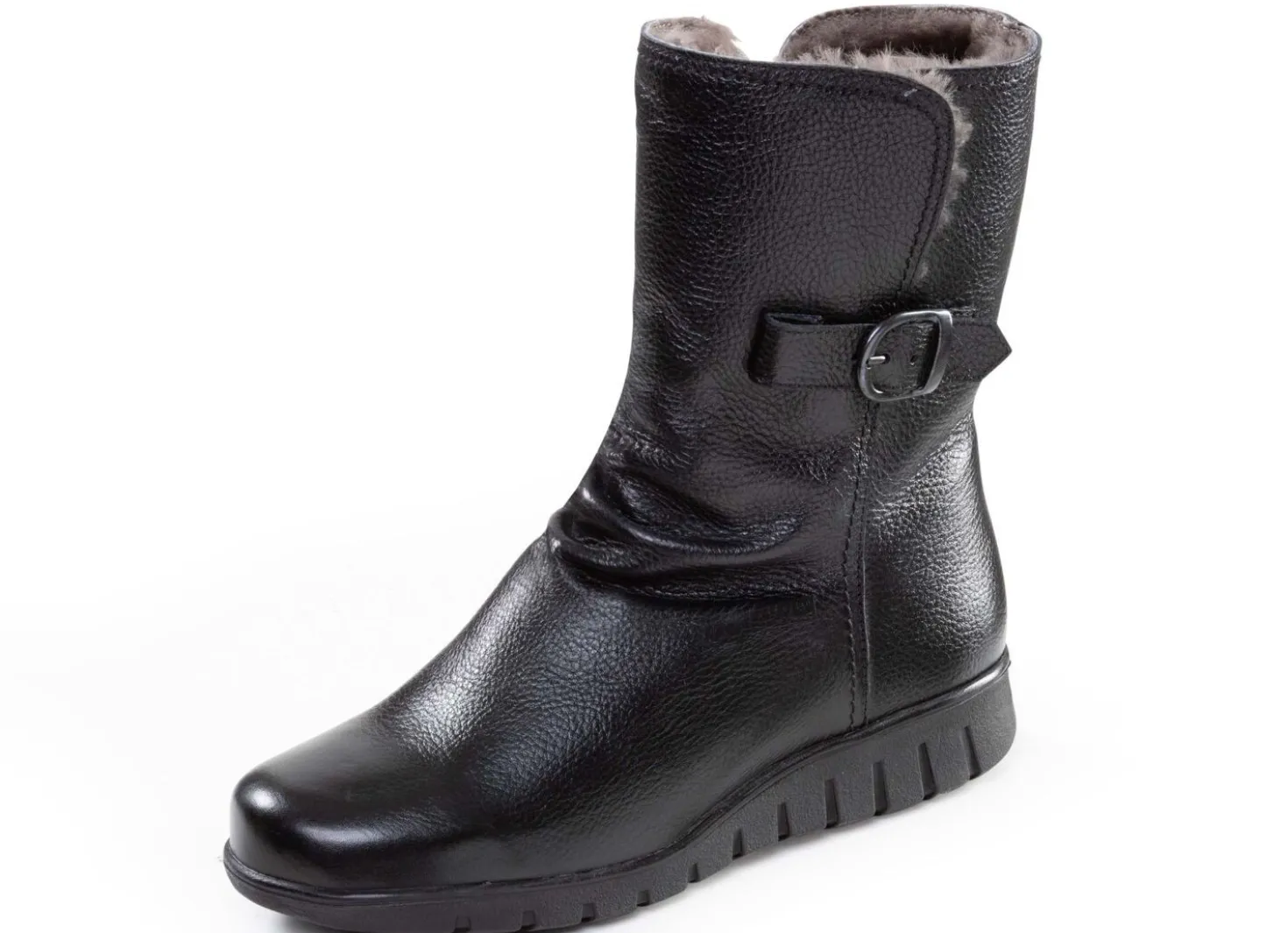 ELENA EDEN, warme Damen-Stiefel, Winterschuhe, Weite H, mit Lammfell