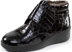 ELENA EDEN, warme Damen-Stiefeletten, Winterschuhe, Weite H, mit Lammfell