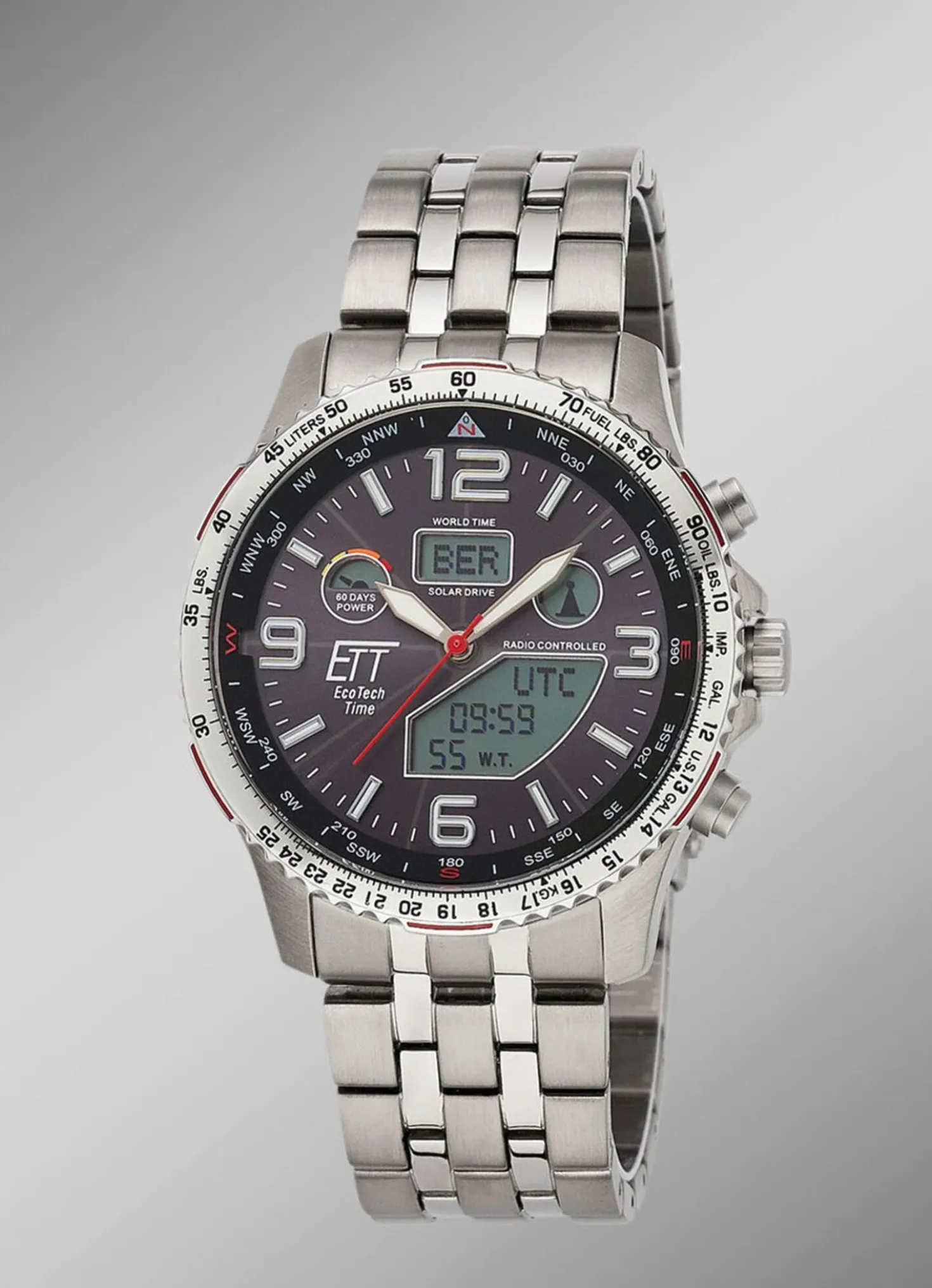 ETT EGS-11572-21M Funk-Solar-Herrenuhr