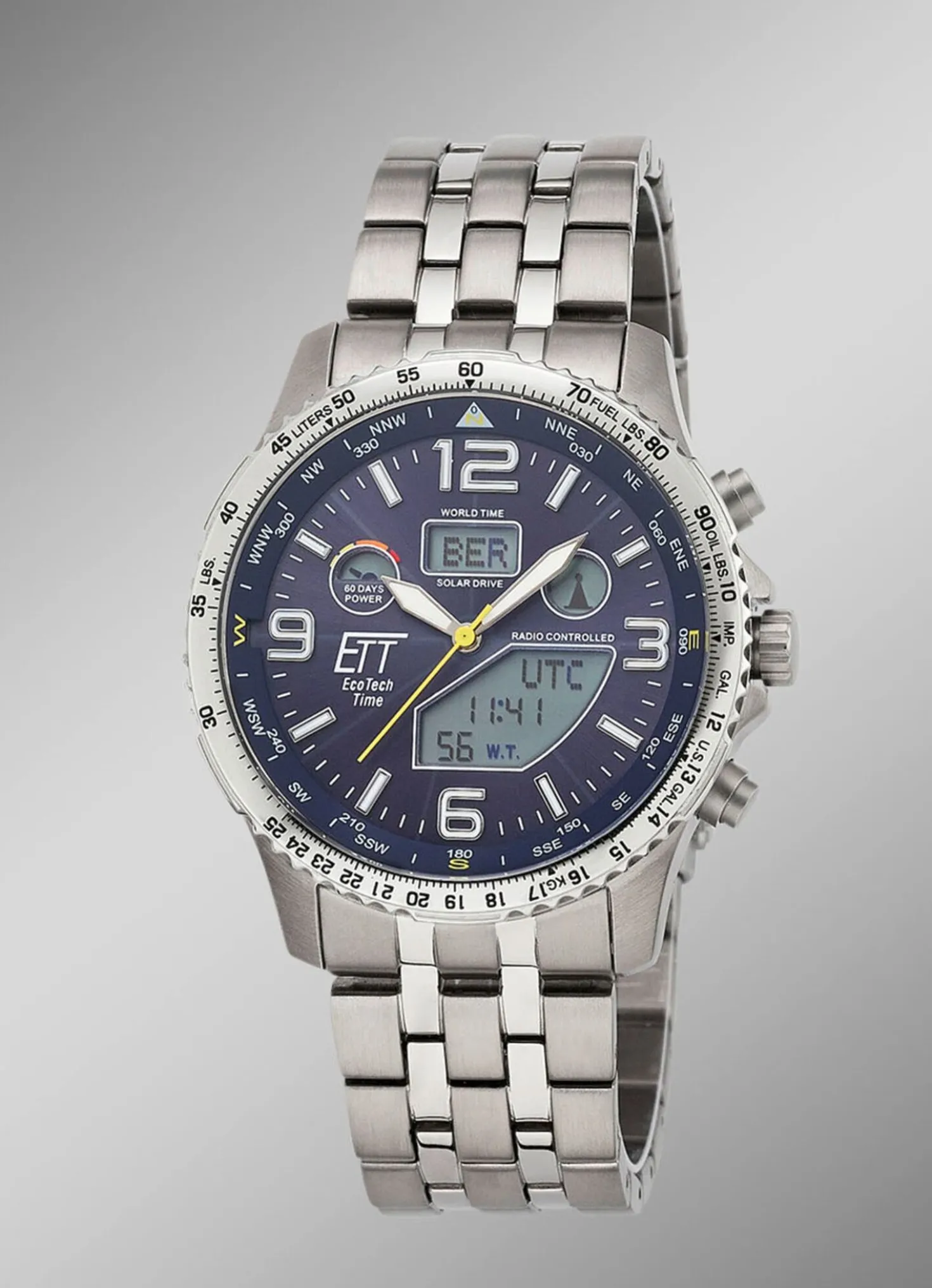 ETT EGS-11575-31M Professional Funk-Solar-Herrenuhr