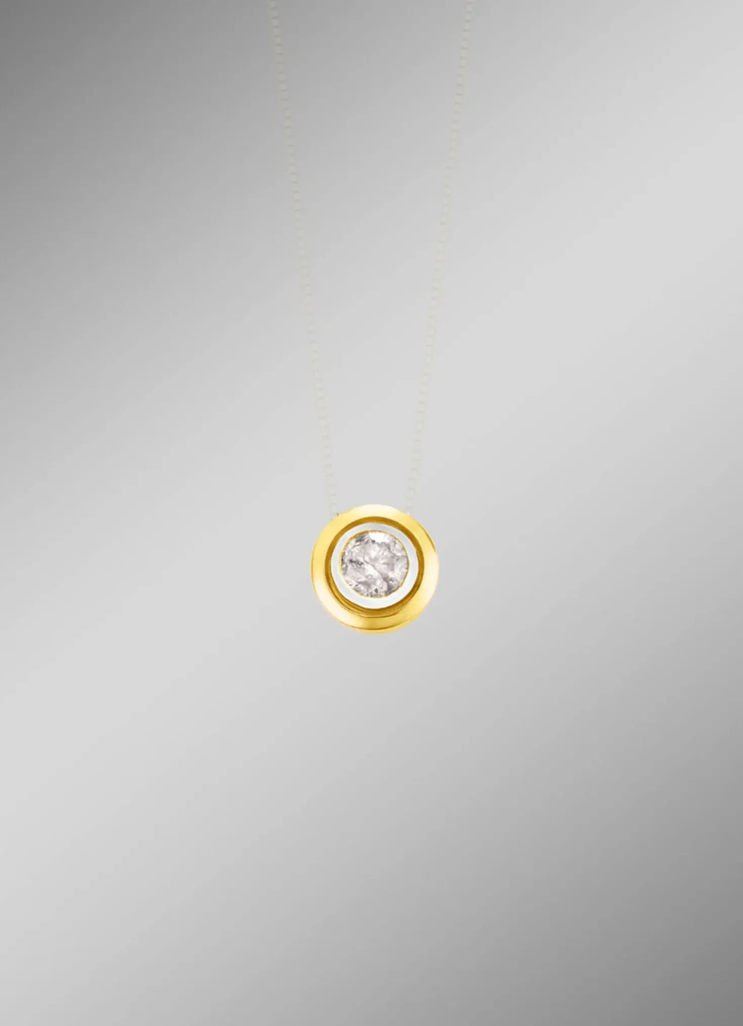 Exklusiv bei Bader: Anhänger in Bicolor mit 1 Brillant