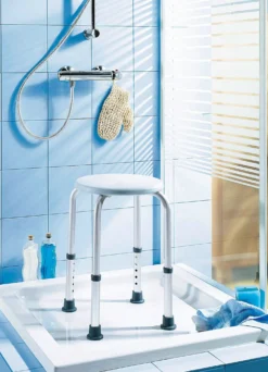 8-fach höhenverstellbarer Duschhocker