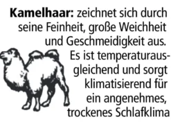 F.a.n.-Bettwarenprogramm mit feinsten und hochwertigen Edelhaaren