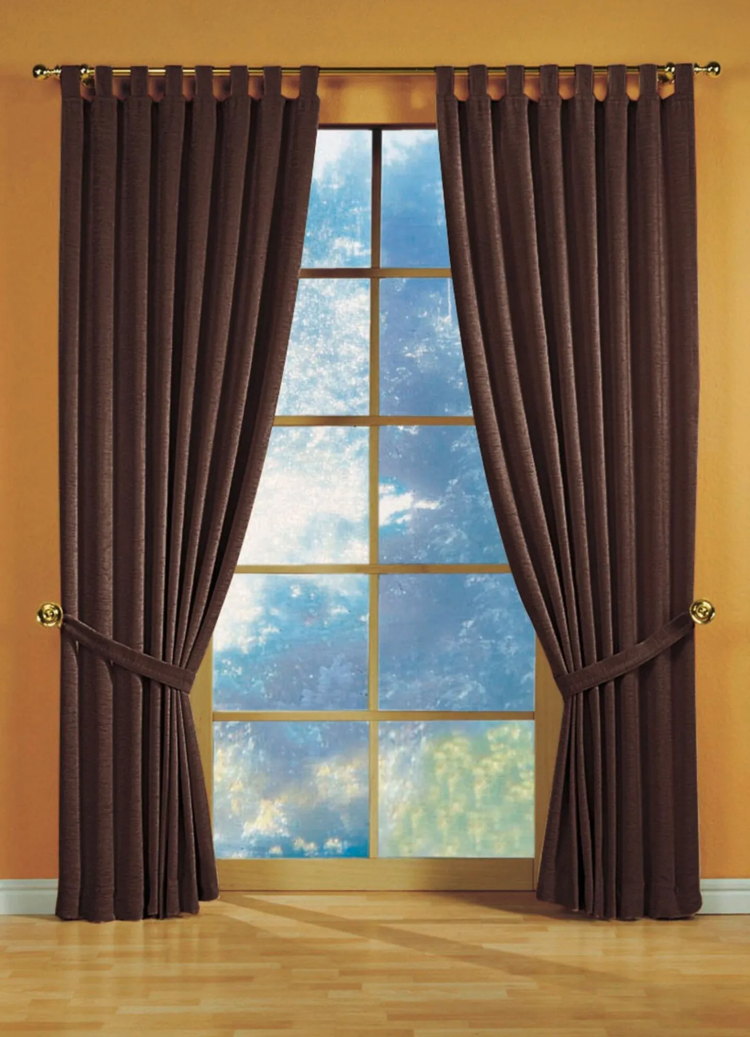 Fensterdekoration aus schwerer Thermo-Chenille-Qualität