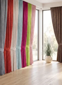 Fensterdekoration aus schwerer Thermo-Chenille-Qualität