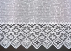 Fensterdekoration Häkelborte aus Jacquard
