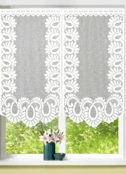 Fenster- oder Türbehang aus Jacquard