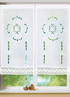 Fenster- und Türbehang mit Stangendurchzug