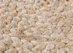 Flechtteppich, handgeflochten aus 100% Jute
