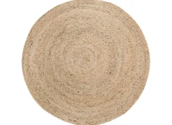 Flechtteppich, handgeflochten aus 100% Jute