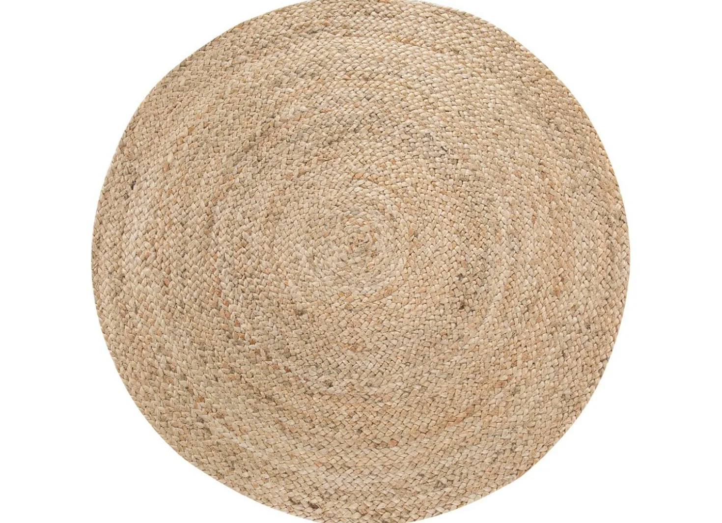 Flechtteppich, handgeflochten aus 100% Jute