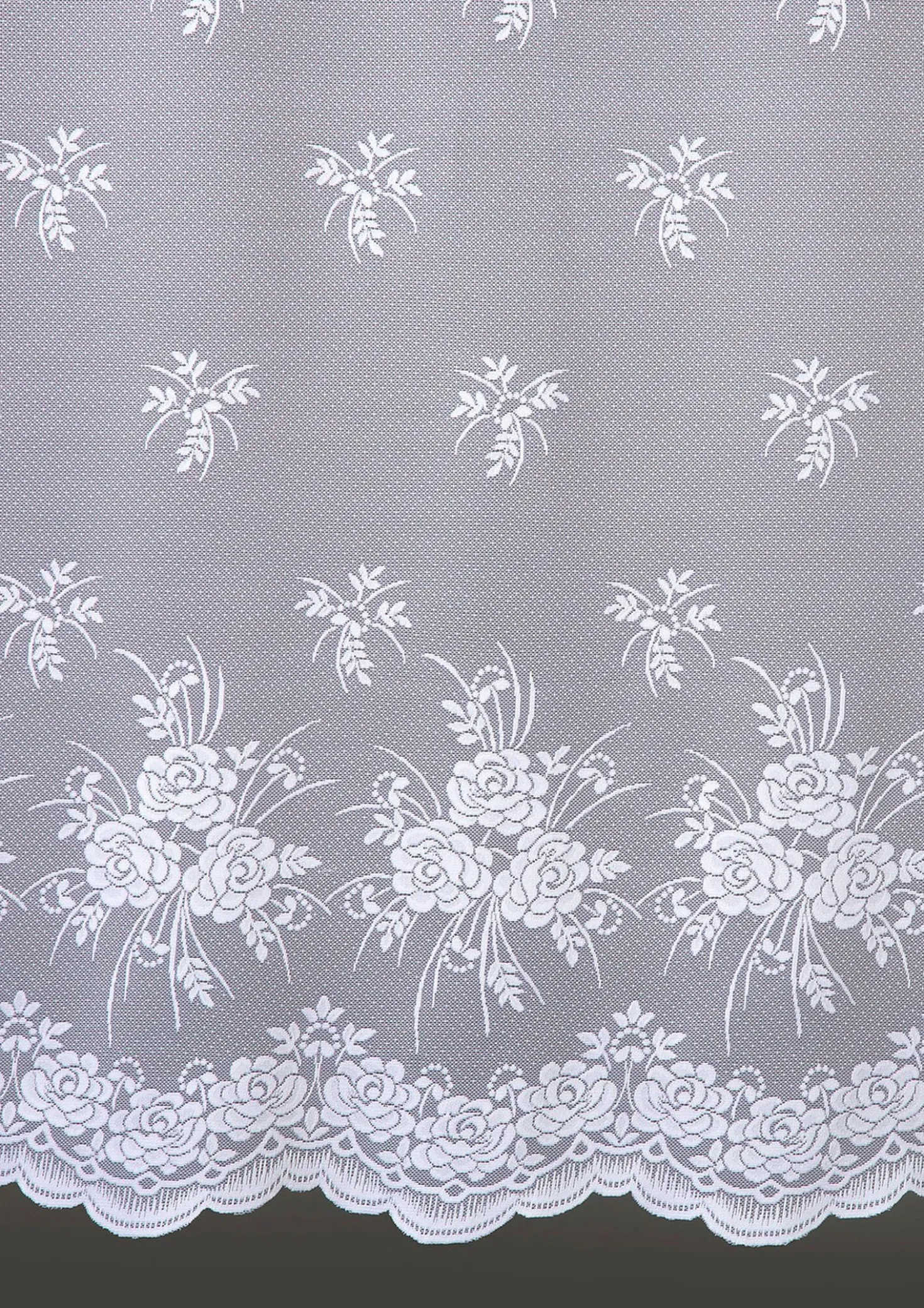 Floral dessinierter Store mit Universalschienenband