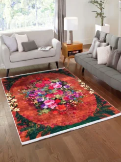 Floral gestaltete Brücken und Teppiche