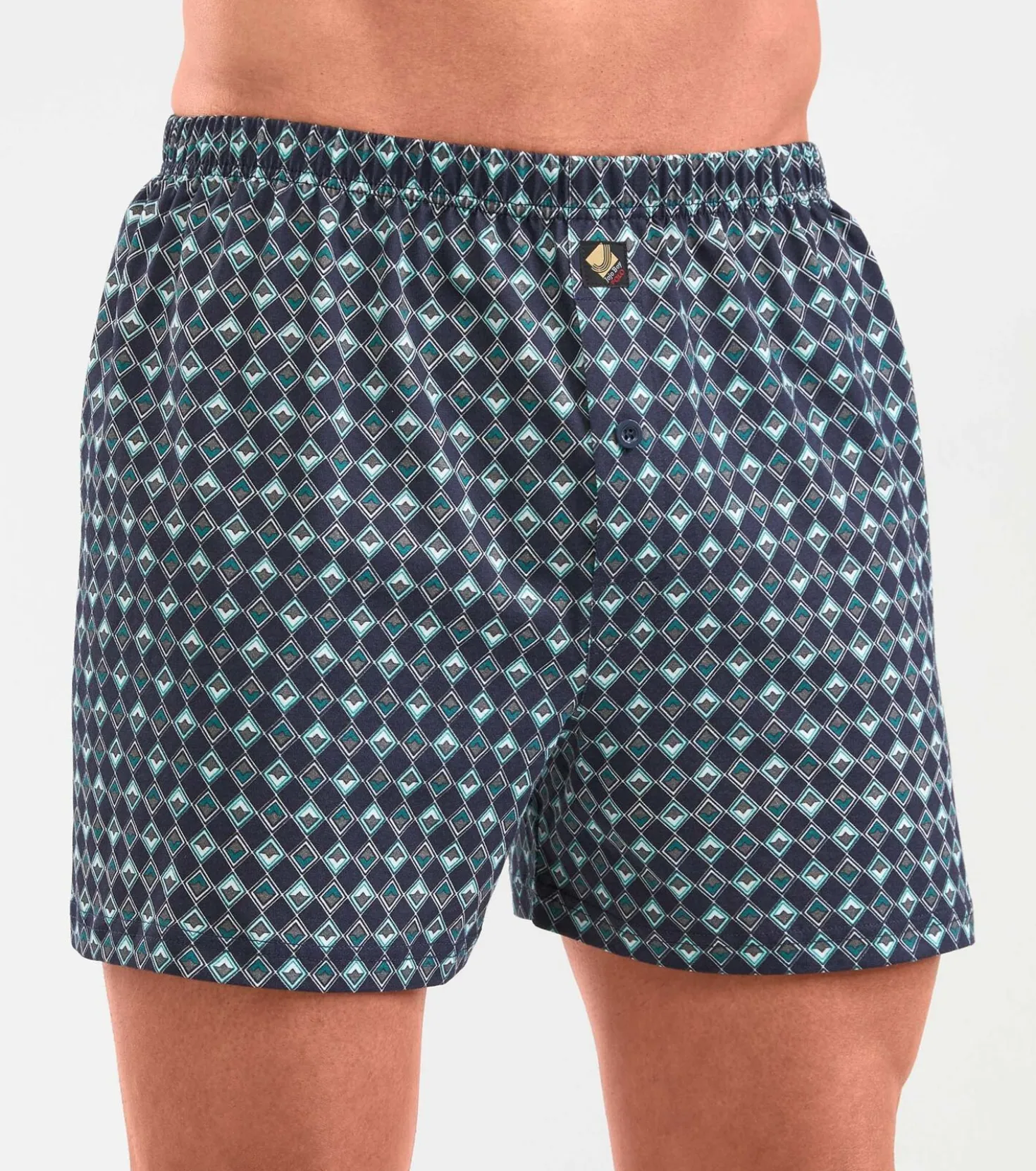 Fünferpack Boxershorts mit knöpfbarem Eingriff