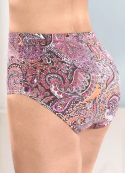 Fünferpack Slips mit Paisley-Dessin