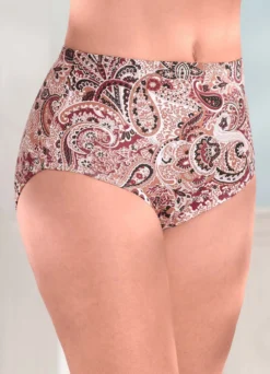 Fünferpack Slips mit Paisleydessin