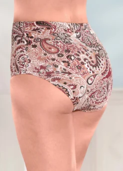 Fünferpack Slips mit Paisleydessin