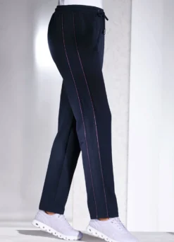 Freizeithose mit seitlichen Paspeln
