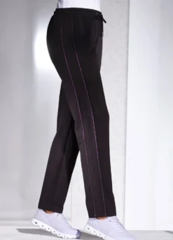 Freizeithose mit seitlichen Paspeln