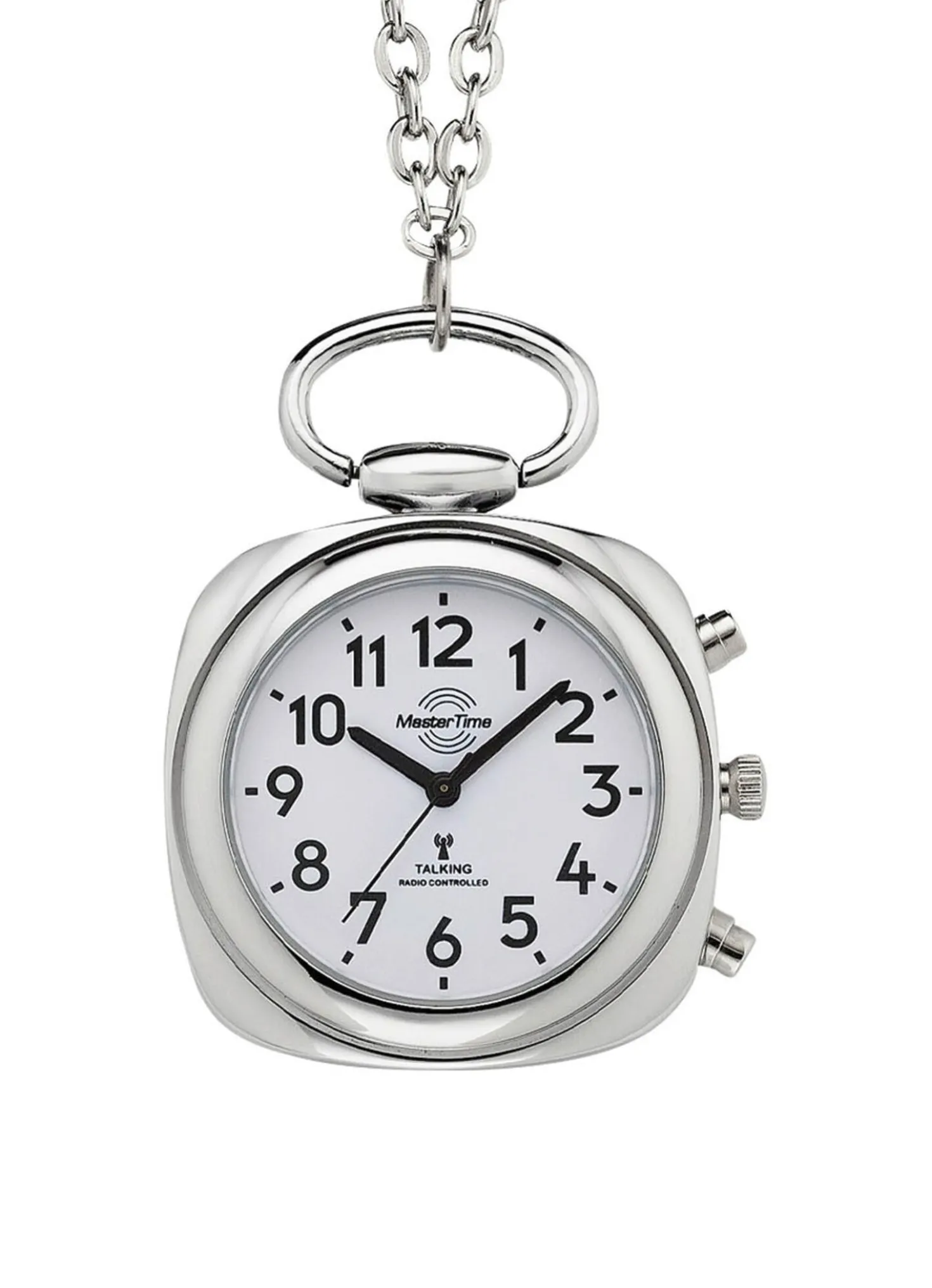 Funk-Anhängeruhr mit sprechender Zeitansage auf Knopfdruck