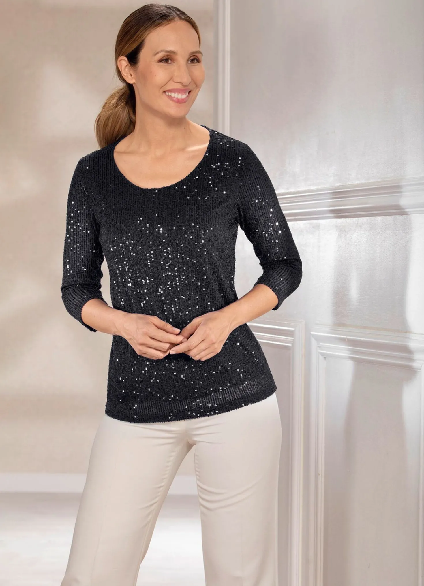 Funkelnde Shirt-Tunika