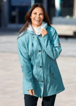 Funktionsjacke mit Teddyfutter