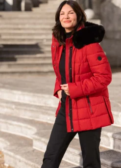 Funktionsjacke mit umschlagbaren Ärmeln