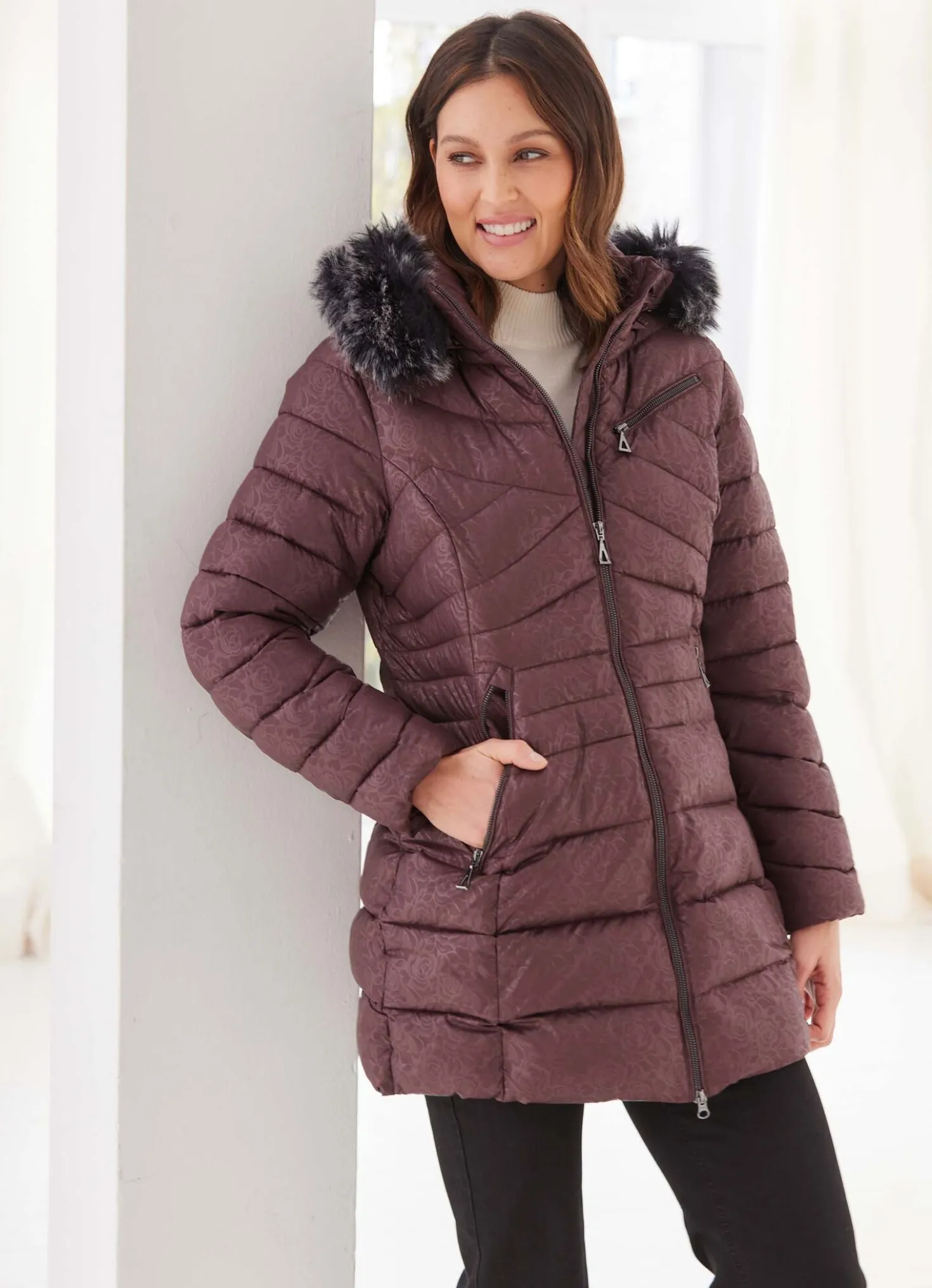 Funktionsjacke mit 2-Wege-Reißverschluss