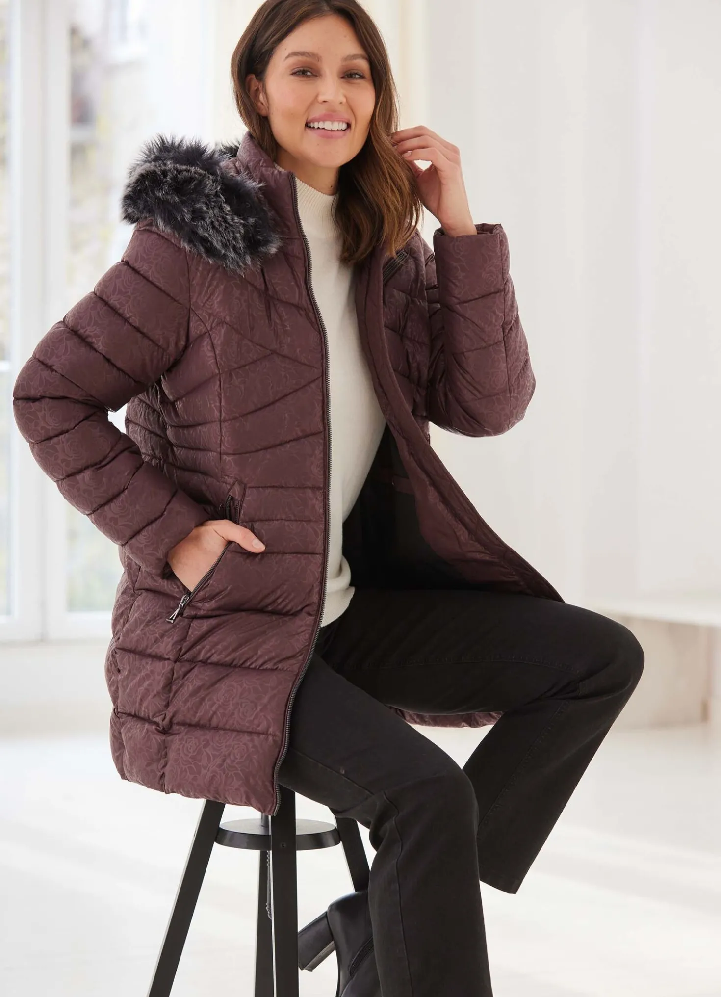 Funktionsjacke mit 2-Wege-Reißverschluss