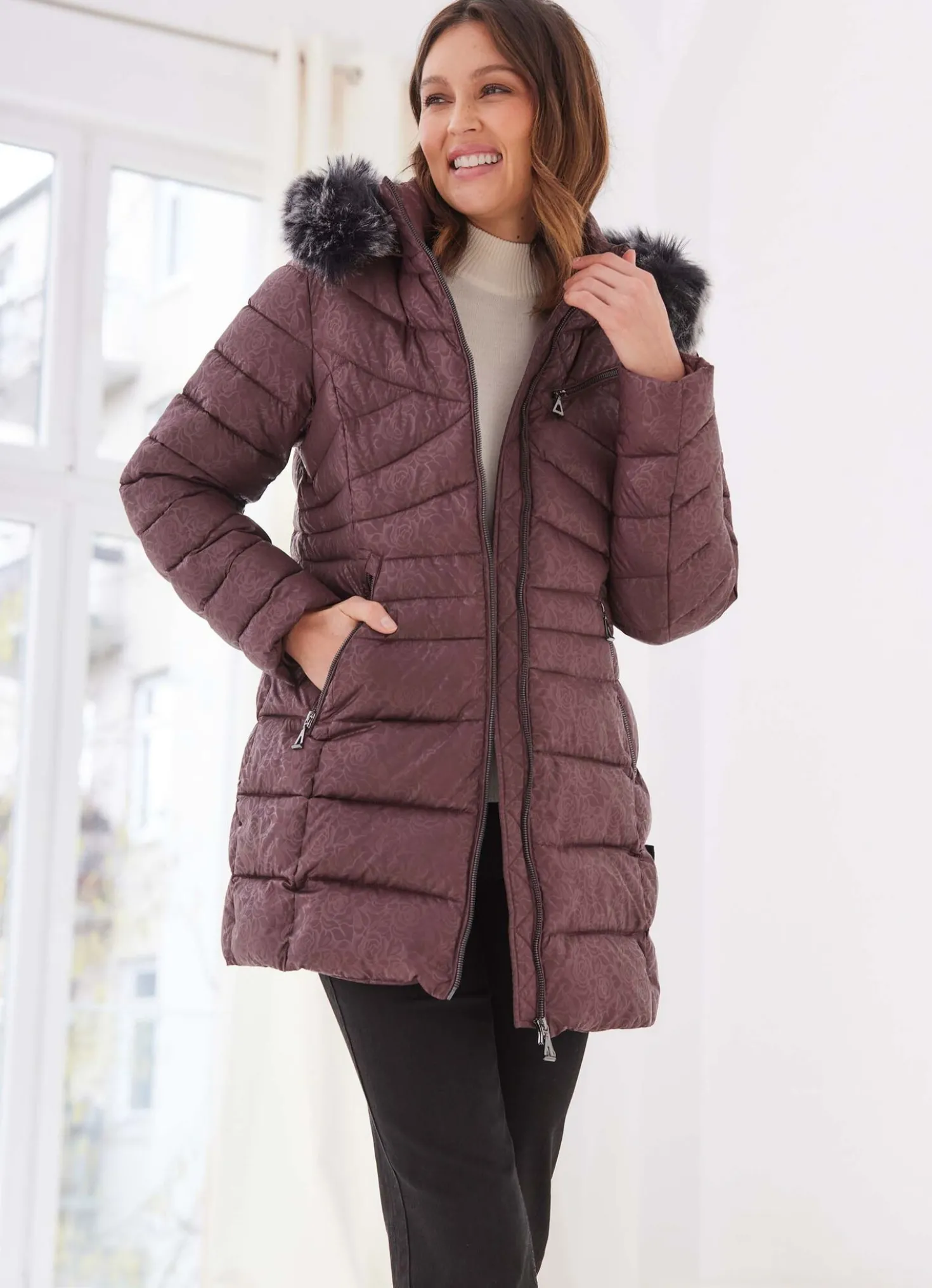 Funktionsjacke mit 2-Wege-Reißverschluss